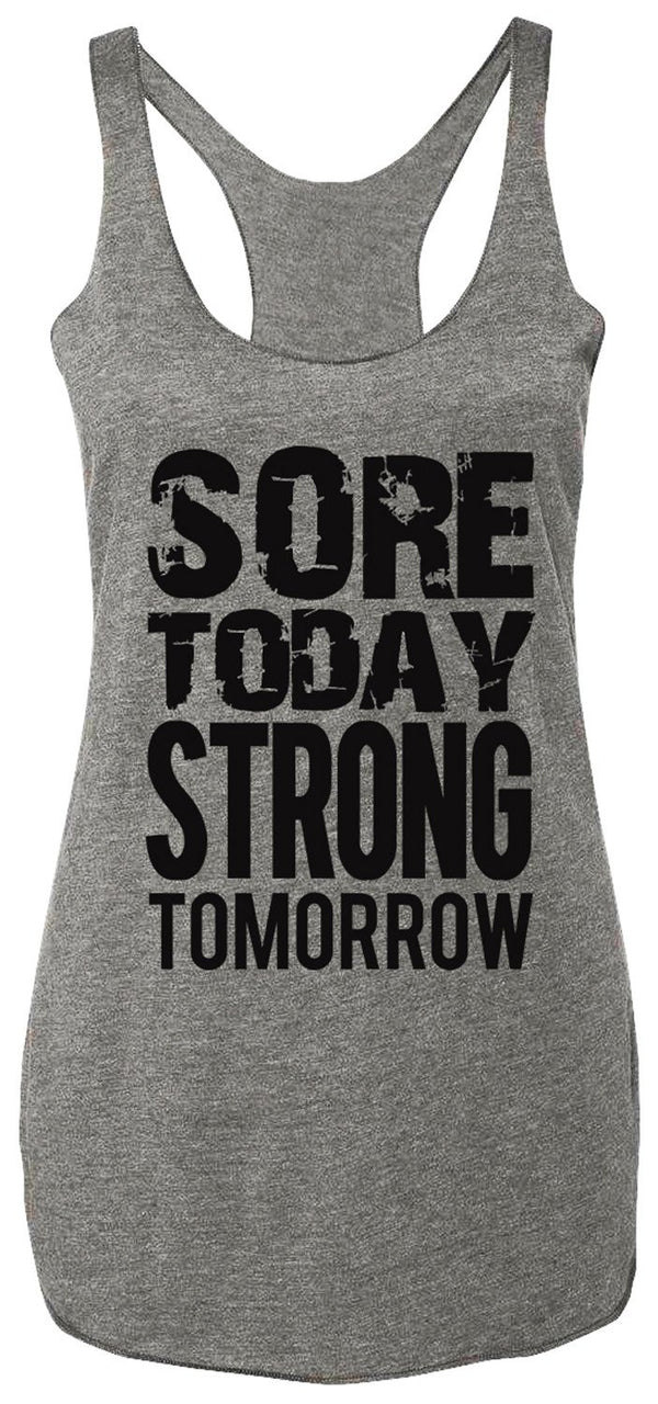 Workout Tank Top Gray with Black